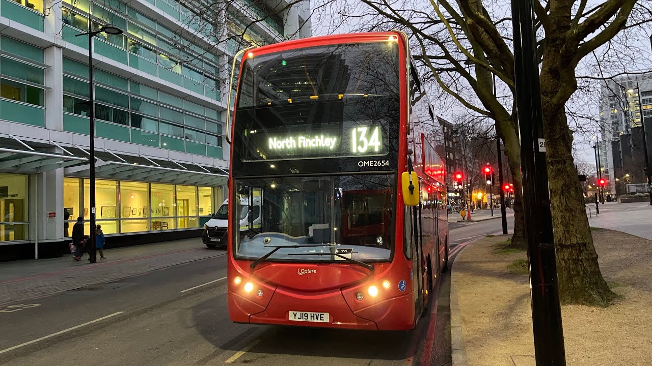 Full Route Visual | London Bus Route 134: North Finchley to Warren Street