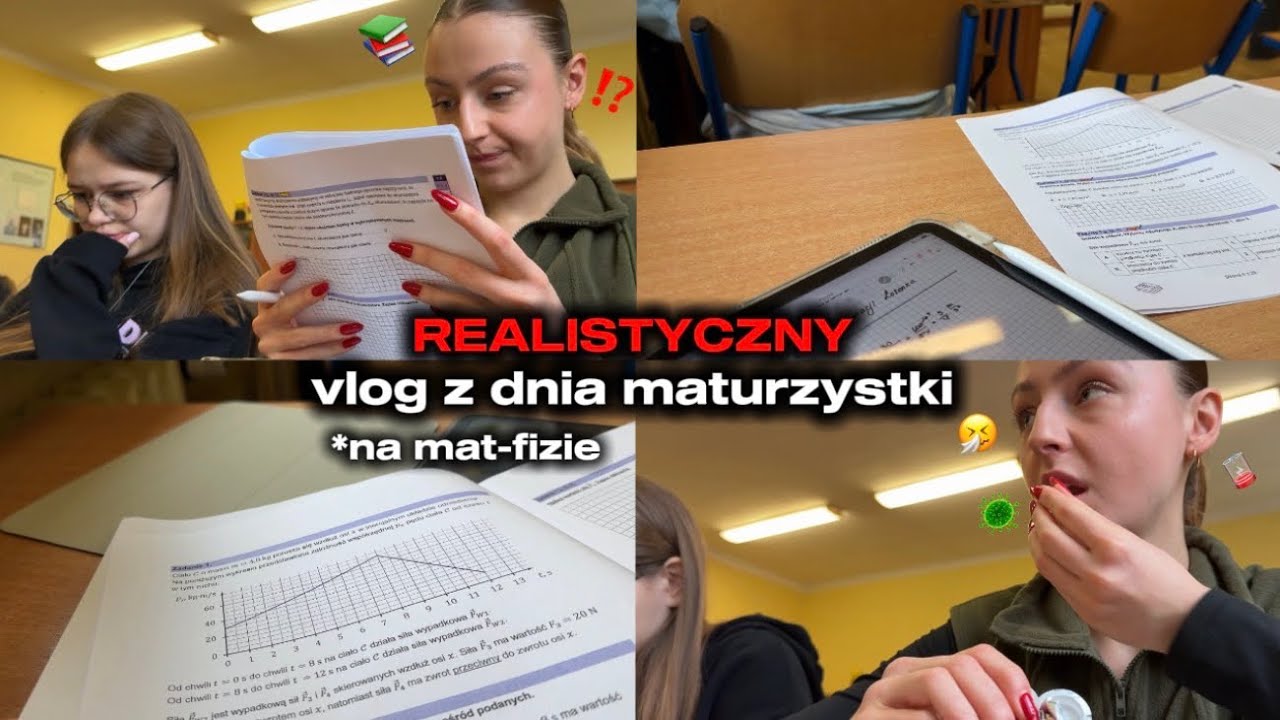 BEZ FILTRÓW | vlog z dnia tegorocznej maturzystki | mat-fiz 