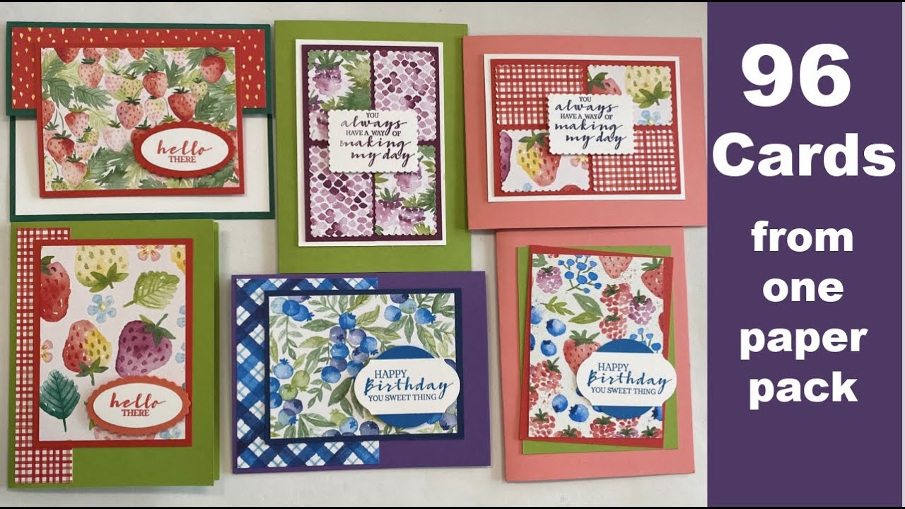 Easy One Sheet Wonder|How to Make 96 Beautiful Cards From One Paper Pack!