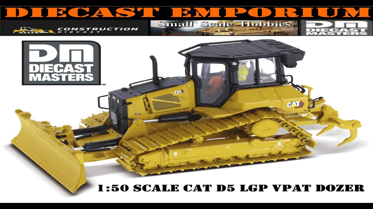 1:50 Scale Diecast Masters Caterpillar D5 LGP VPAT Bulldozer Unboxing & Review