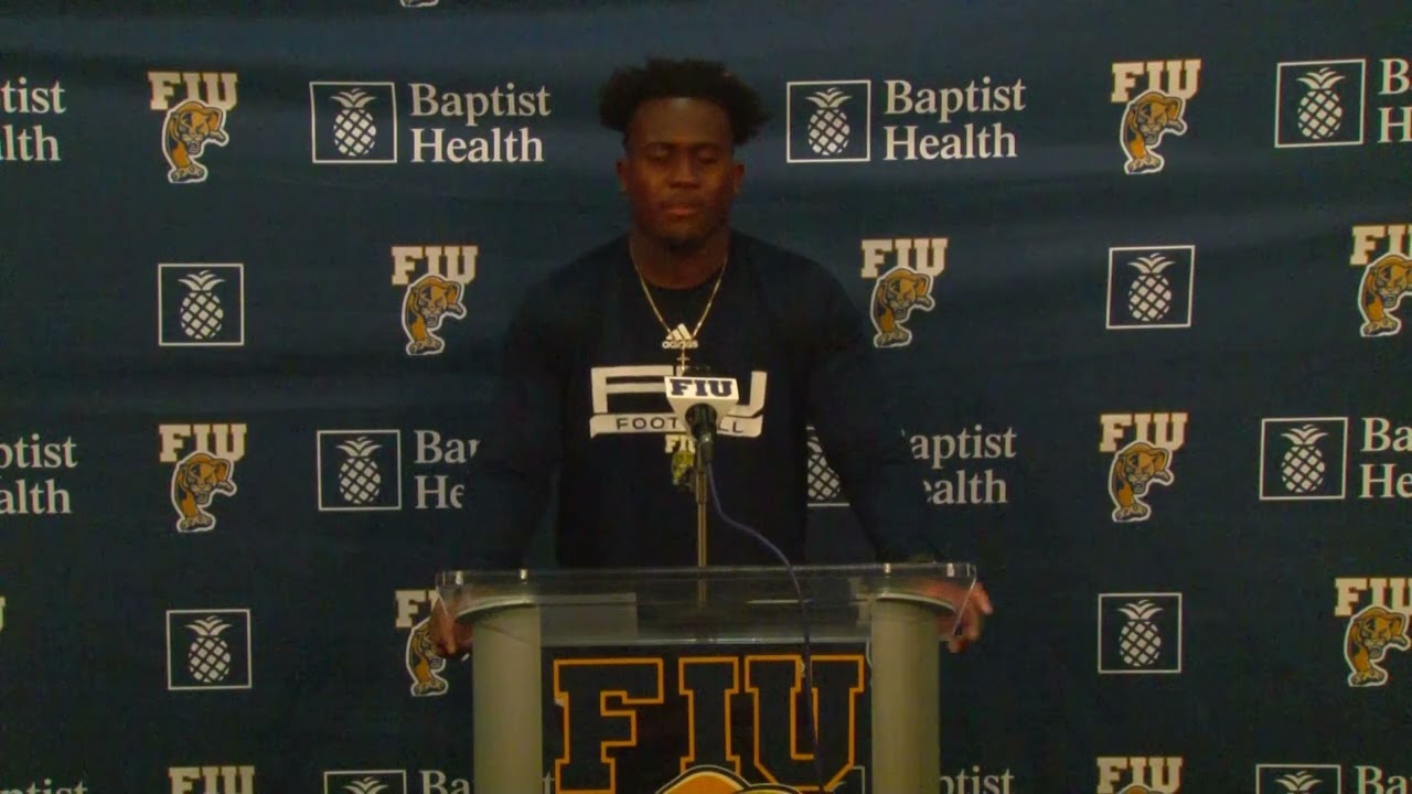 FIU Football vs UTSA Post Game Gaethan Bernadel