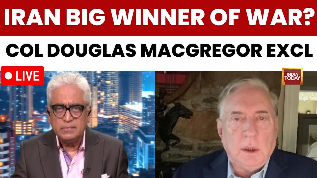 Rajdeep Sardesai LIVE: Iran Biggest Winner Of Peace Deal With Trump? | Col Douglas Macgregor Excl