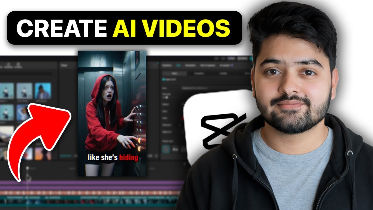 Как создавать видео с использованием ИИ с помощью инструмента AI Video Maker от CapCut (пошаговая...