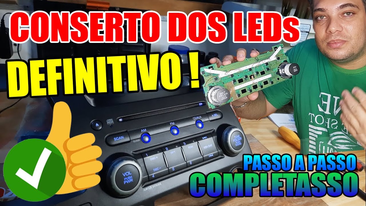 ELIMINEI O PROBLEMA DAS LUZES QUE ACENDEM E APAGAM NO RÁDIO ORIGINAL DO CIVIC G8 !