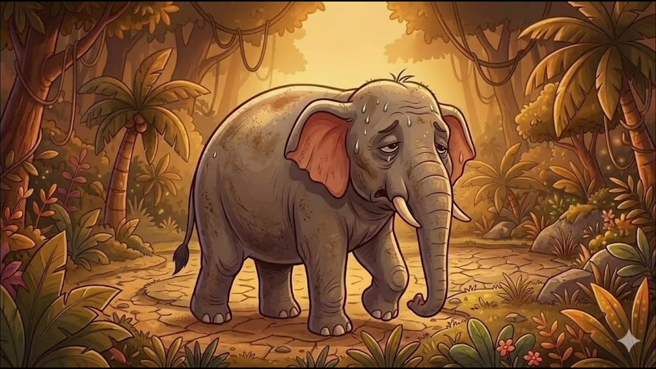 🐘🦜 தண்ணீர் தேடிய யானையும் புத்திசாலி கிளியும் || The Thirsty Elephant and the Clever Parrot