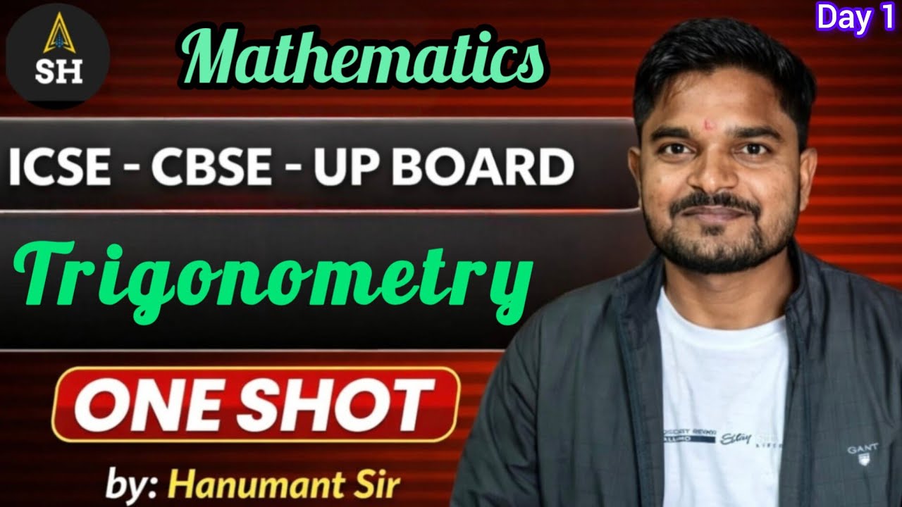 TRIGONOMETRY (1) FOR ACADEMIC CLASSES BY HANUMANT SIR 