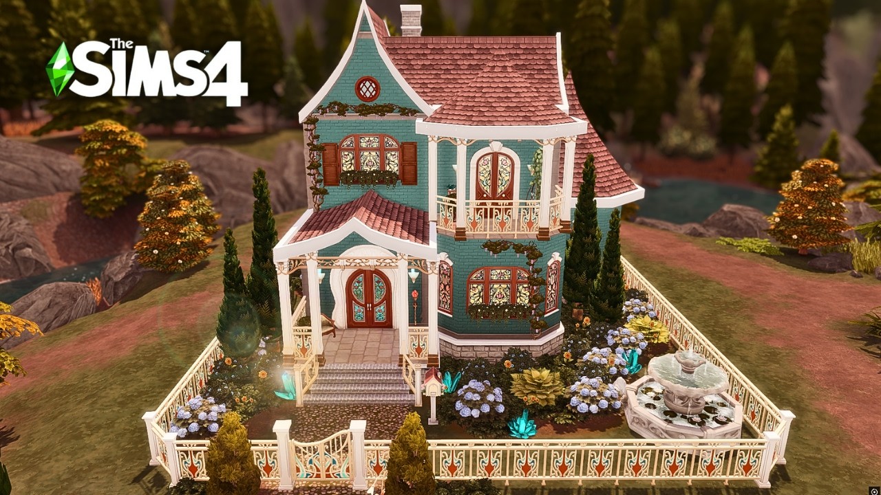 COZY SPELLCASTER HOUSE🔮✨ | The Sims 4  | ASMR Speed Build