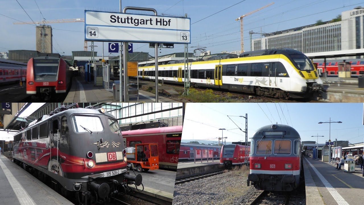 Bahnverkehr in Stuttgart Hbf (2016-2022)