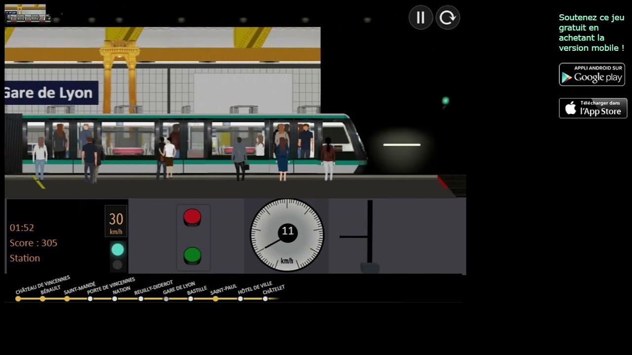 paris métro simulator ligne 1 est