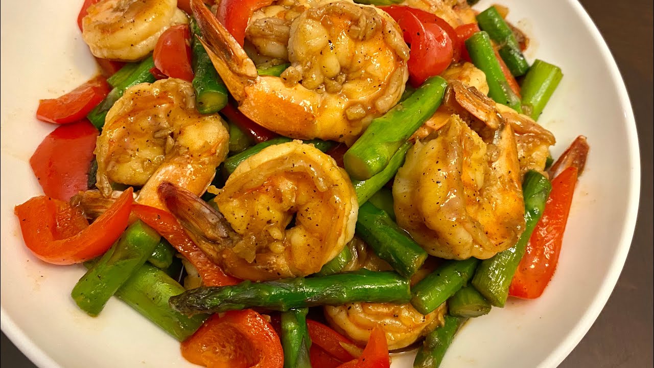SHRIMP ASPARAGUS - Quick and Delicious Meal