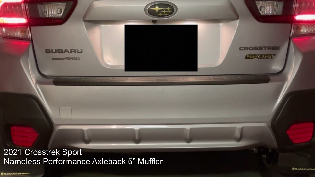2021 Crosstrek Sport Stock vs. Nameless Performance 5&rdquo; Axleback Muffler