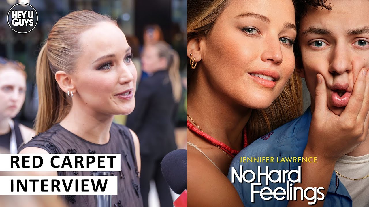 Jennifer Lawrence - No Hard Feelings Premiere Red Carpet Interview on the funniest script she'd read