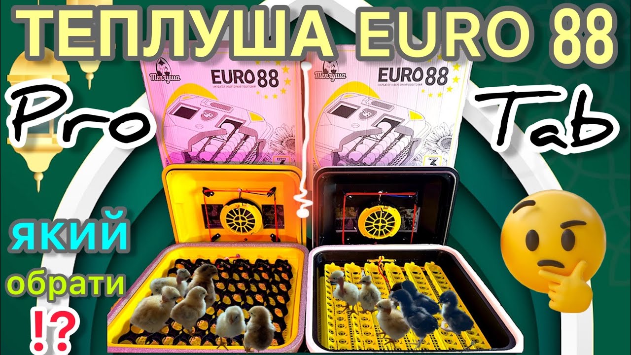ЯКИЙ ОБРАТИ⁉️Інкубатор Теплуша EURO 88 Pro/Tab✅огляд