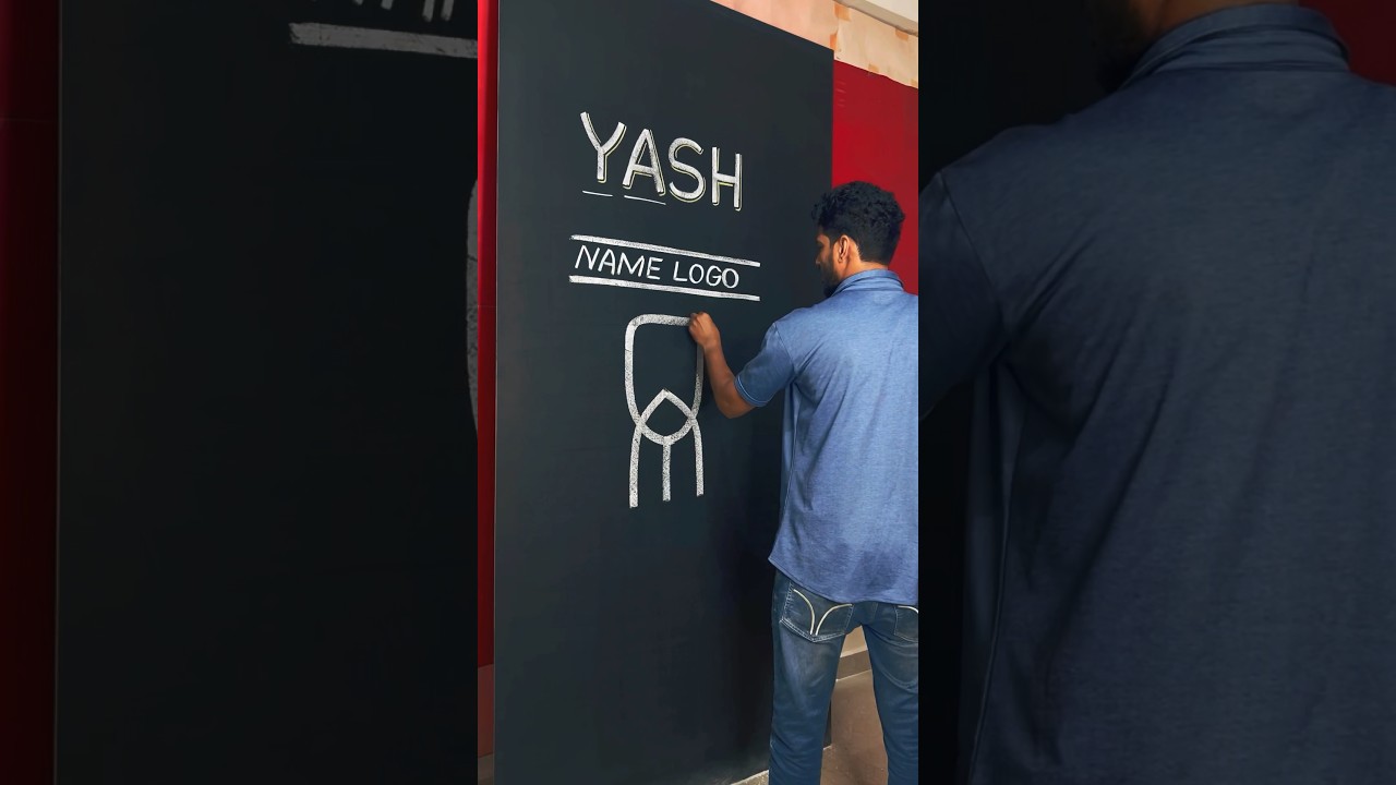 YASH Name Logo ❤️ #yash #name #logo #youtubeshorts #art