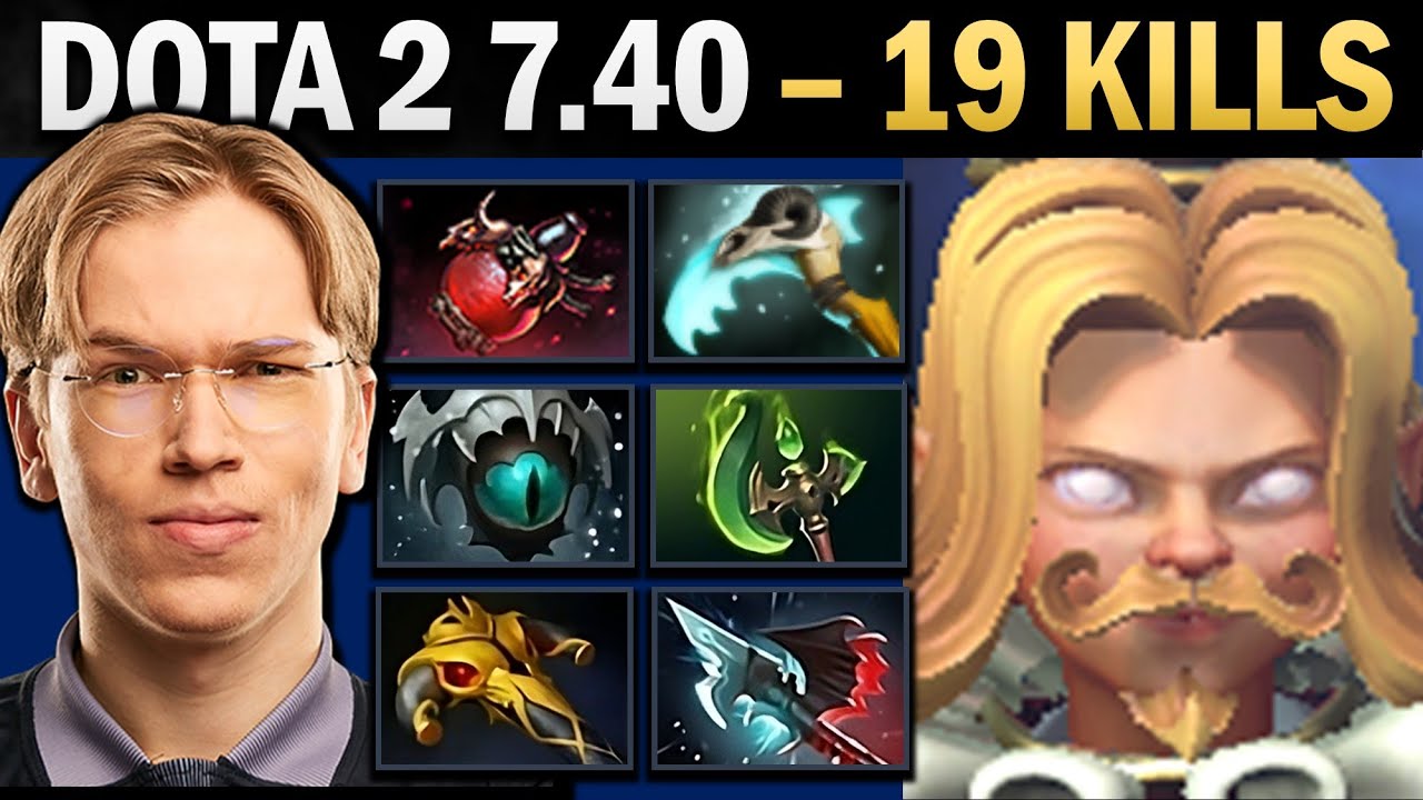 Invoker with Pro 19 Kills and Witch Blade - Dota 2 7.41