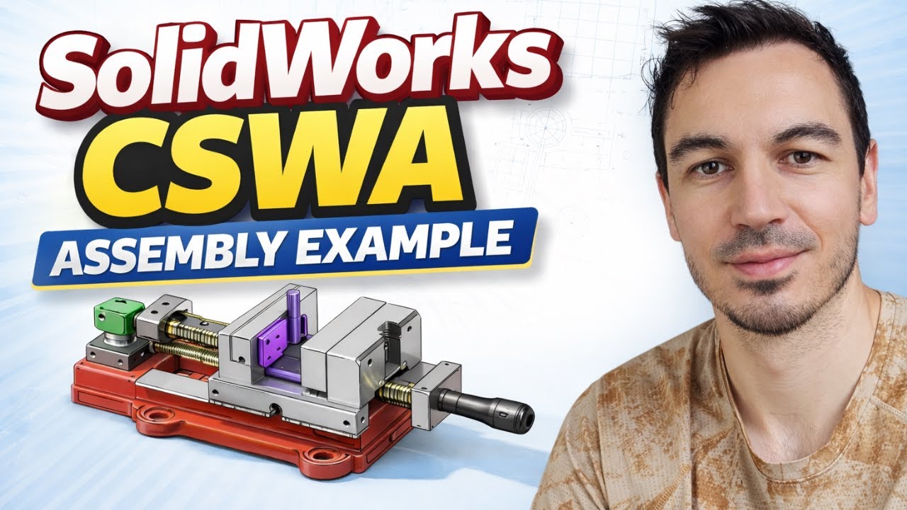 Пример экзаменационного задания SolidWorks CSWA - Деталь сборки