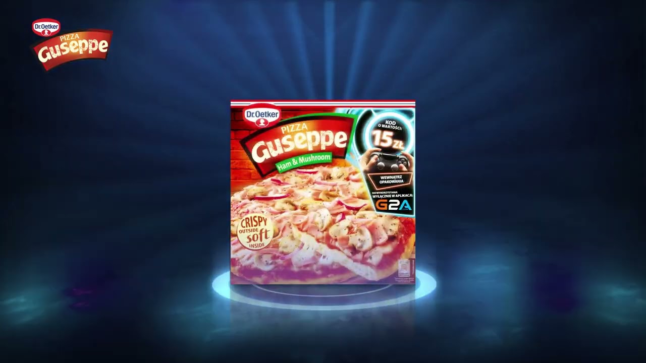 💵 Kod na 15 zł do apki G2A w opakowaniach pizzy Guseppe! Daj się wciągnąć do gry! 🎮