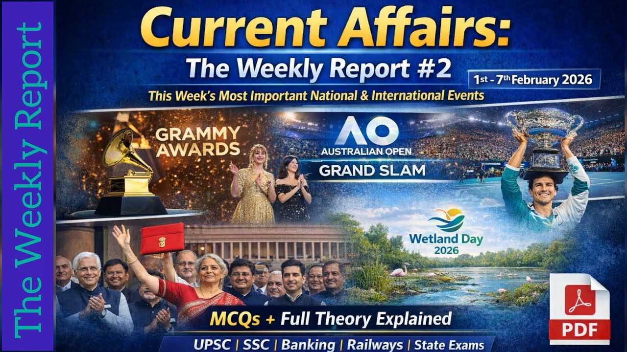 Current Affairs: The Weekly Report #2| All Exams | Complete Week Analysis