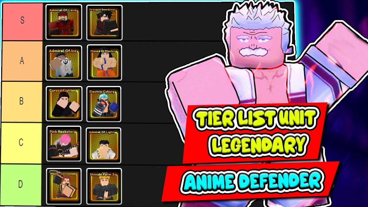 UNIT LEGENDARY MẠNH NGANG MYTHIC?? XẾP HẠNG SỨC MẠNH TOÀN BỘ UNIT LEGENDARY TRONG ANIME DEFENDER