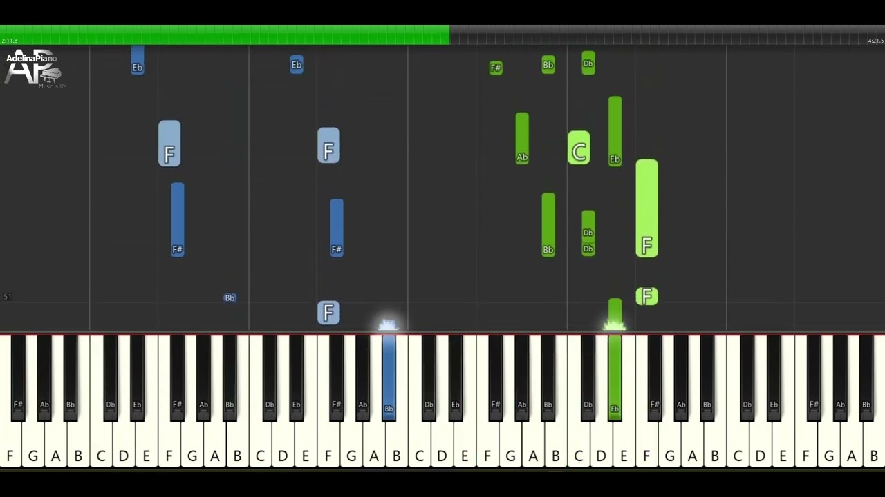 Tender Love - Force M.D.'s | Adelina Piano synthesia tutorial