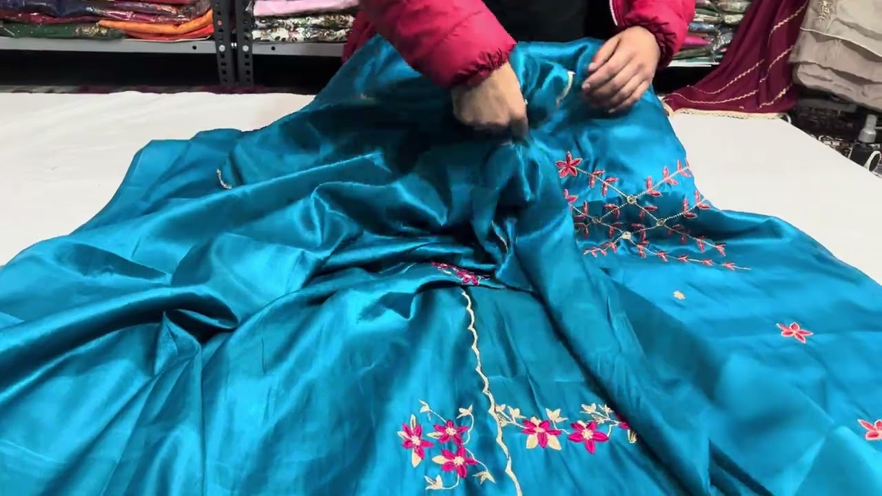 750 with shipping stylish embroidery vichitra silk suit