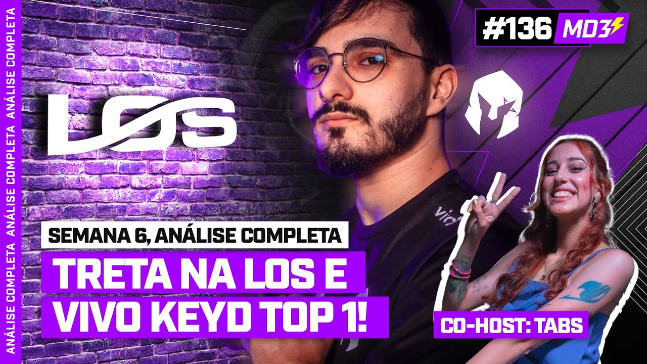 RODADA CBLOL 2024, SEMANA 6: TRETA NA LOS E VIVO KEYD TOP 1?? Análise completa — #MD3 #136