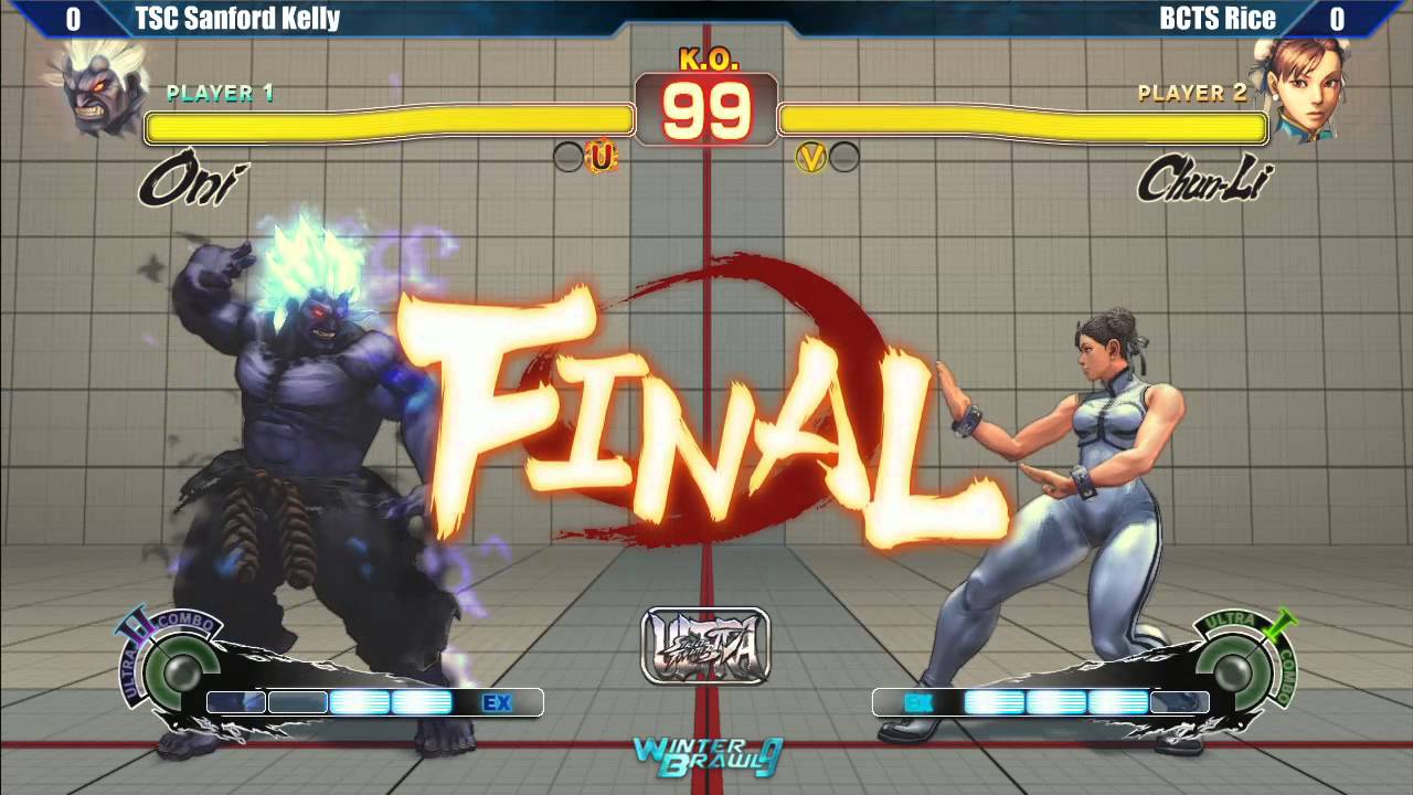 Winter Brawl 9 - USF4 - Qualifying Matches - TSC Sanford Kelly (Oni) vs BCTS Rice (Chun-Li)