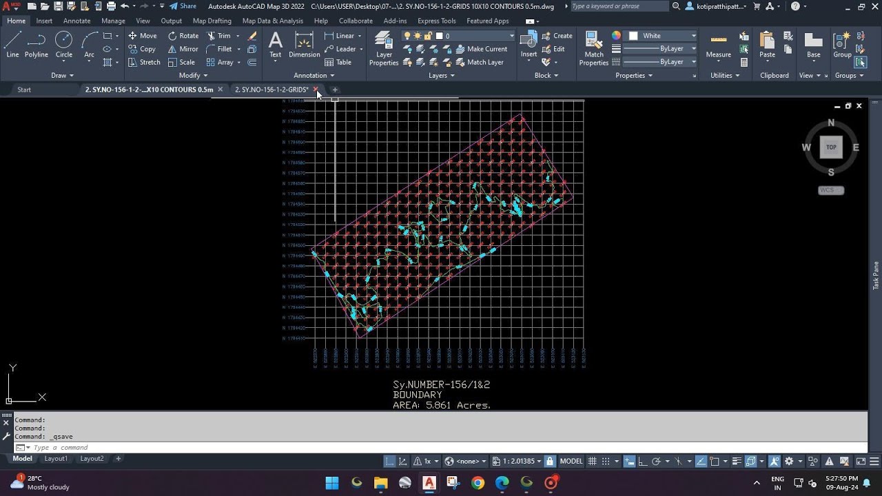 Grids & Contours Using Global Mapper