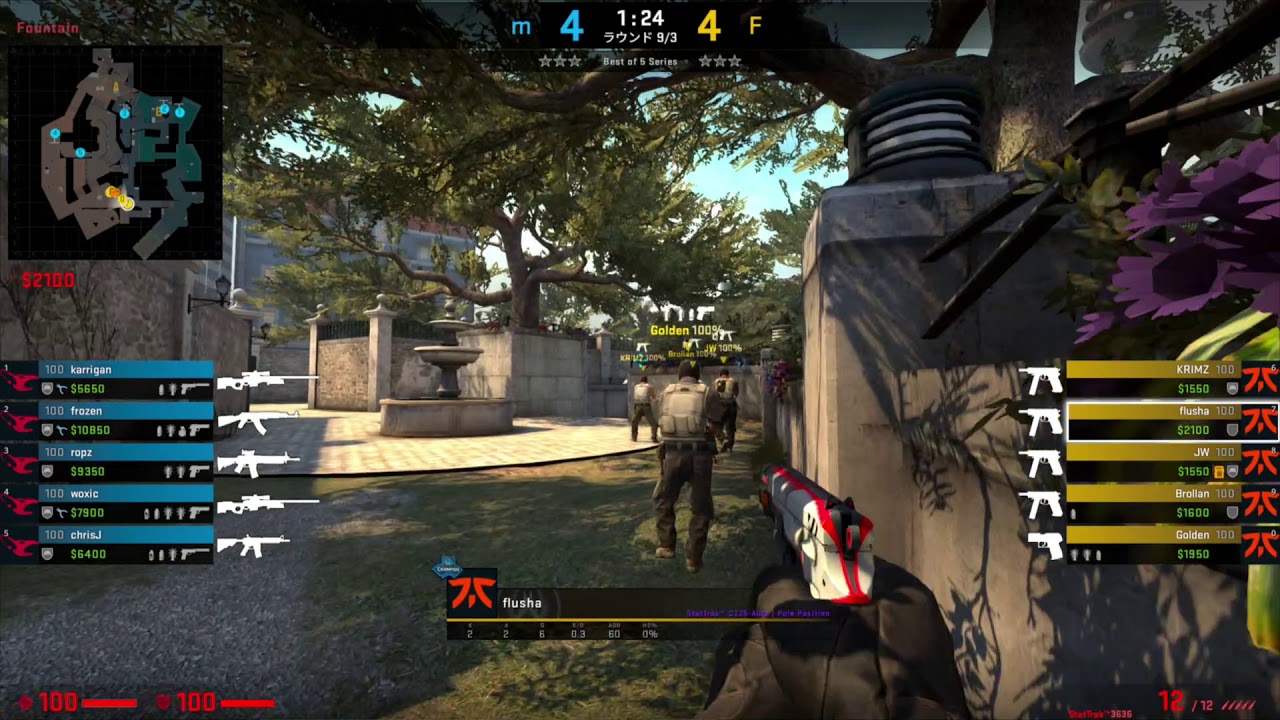 [CS:GO Tactical POV] Overpass T - Fnatic A Short (Eco) - flusha (Lurker) [ESL Pro League S11: EU]