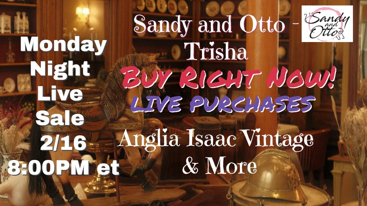 Curated Live Sale Incredible Deals on Unique Vintage Finds! | Feb 16 @8pm et (5pm pt)