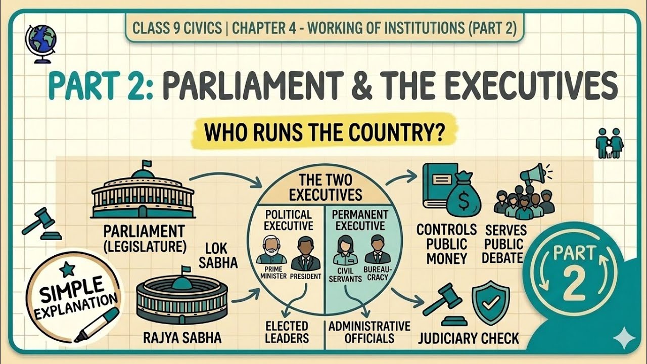 Working of Institutions Part 2 Executive, Council of Ministers, President &Judiciary#judiciary #cbse