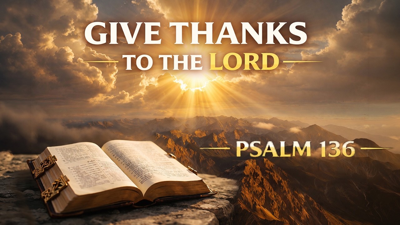 PSALM 136 SONG: GIVE THANKS TO THE LORD | POWERFUL CHRISTIAN WORSHIP MUSIC