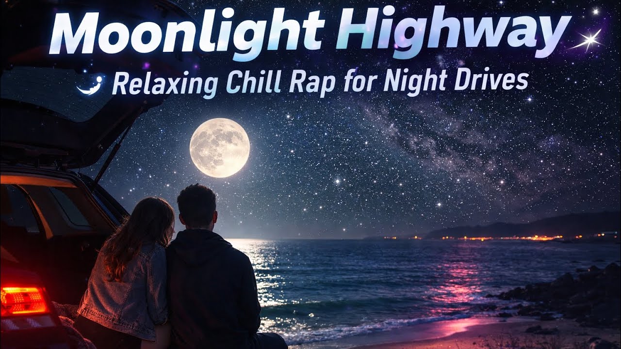 Moonlight Highway 🌌 Relaxing Chill Rap for Night Drives