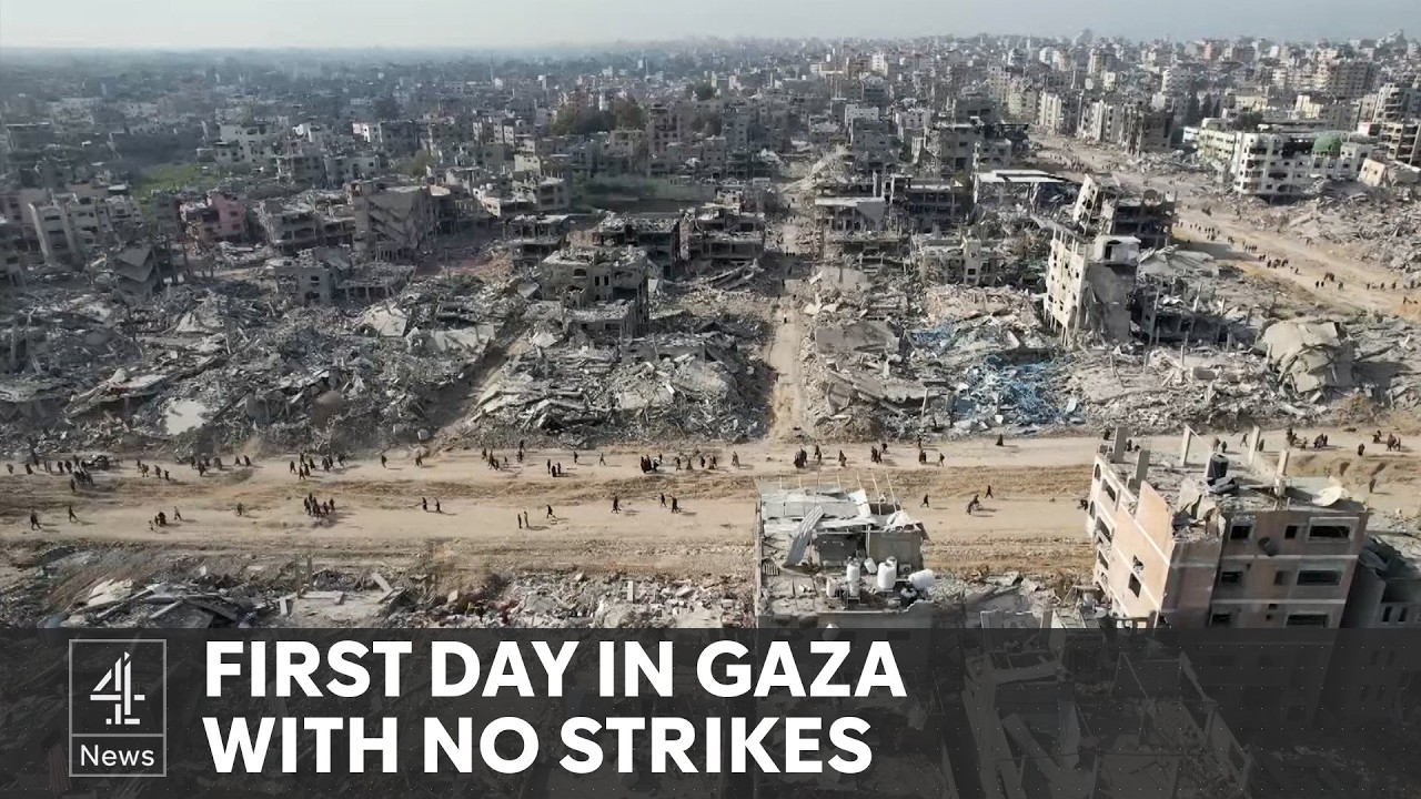 Israel Hamas ceasefire: people return to destroyed homes in Gaza