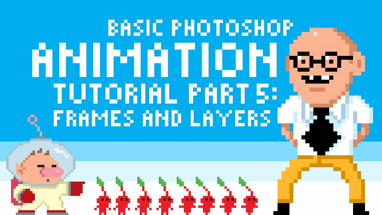 Basic Photoshop Pixel Art Animation Tutorial Part 5: Frames and Layers by PXLFLX