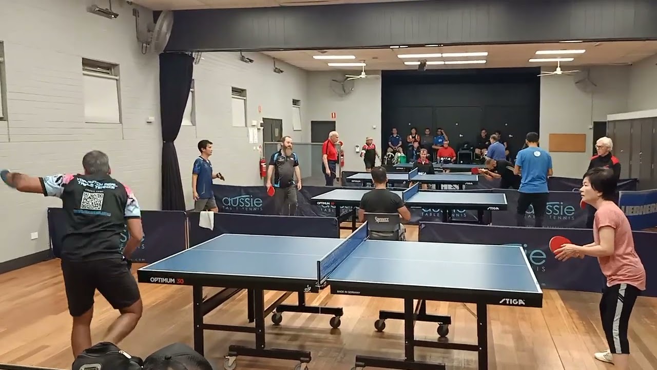 2024 western Sydney table tennis A2 Joy Sarkar vs Sandy Zheng set 3
