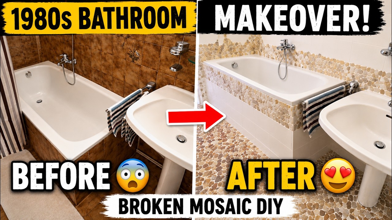 TUTORIAL: Covering a bathtub with mosaic tiles