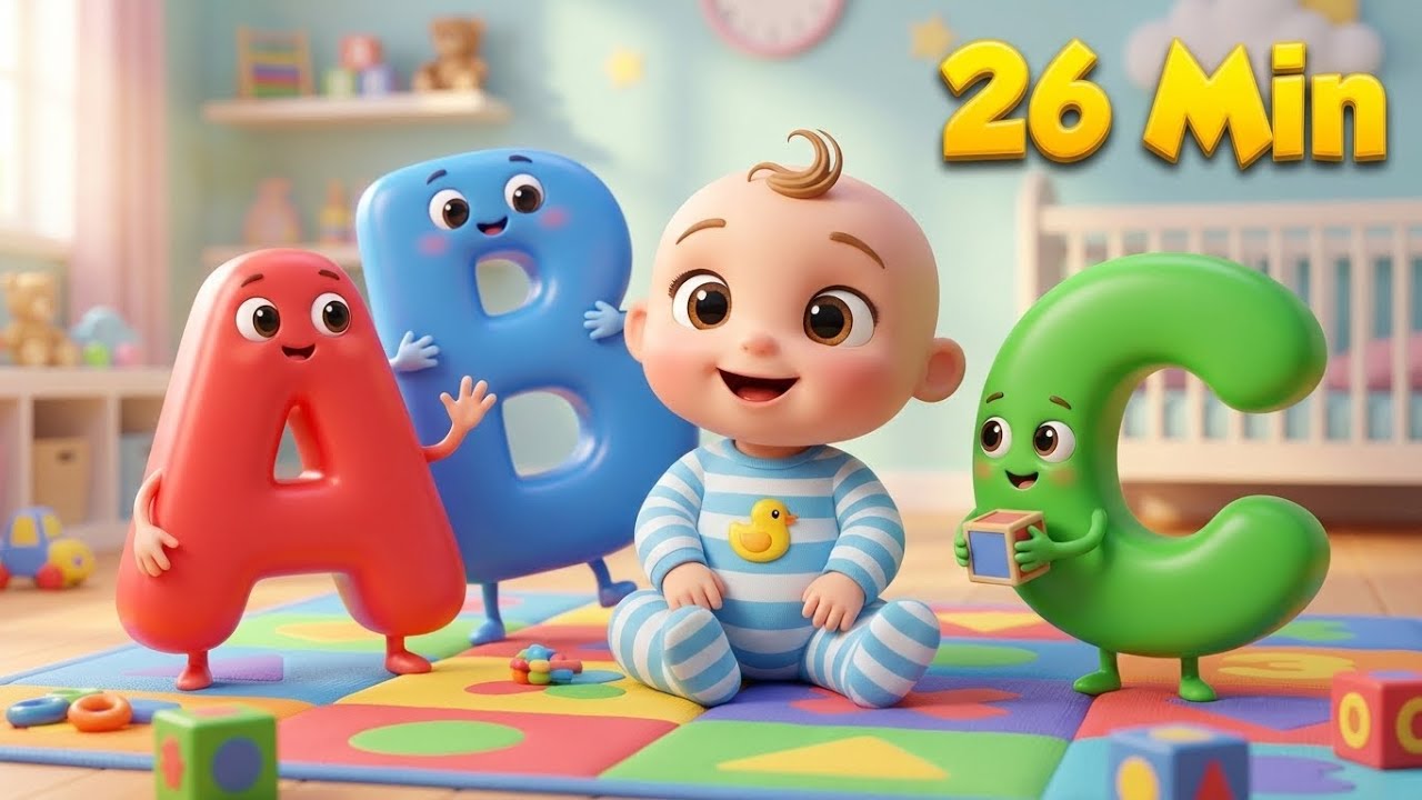 ABC Song for Kids + Phonics Song | Learn Alphabet (26 Min)