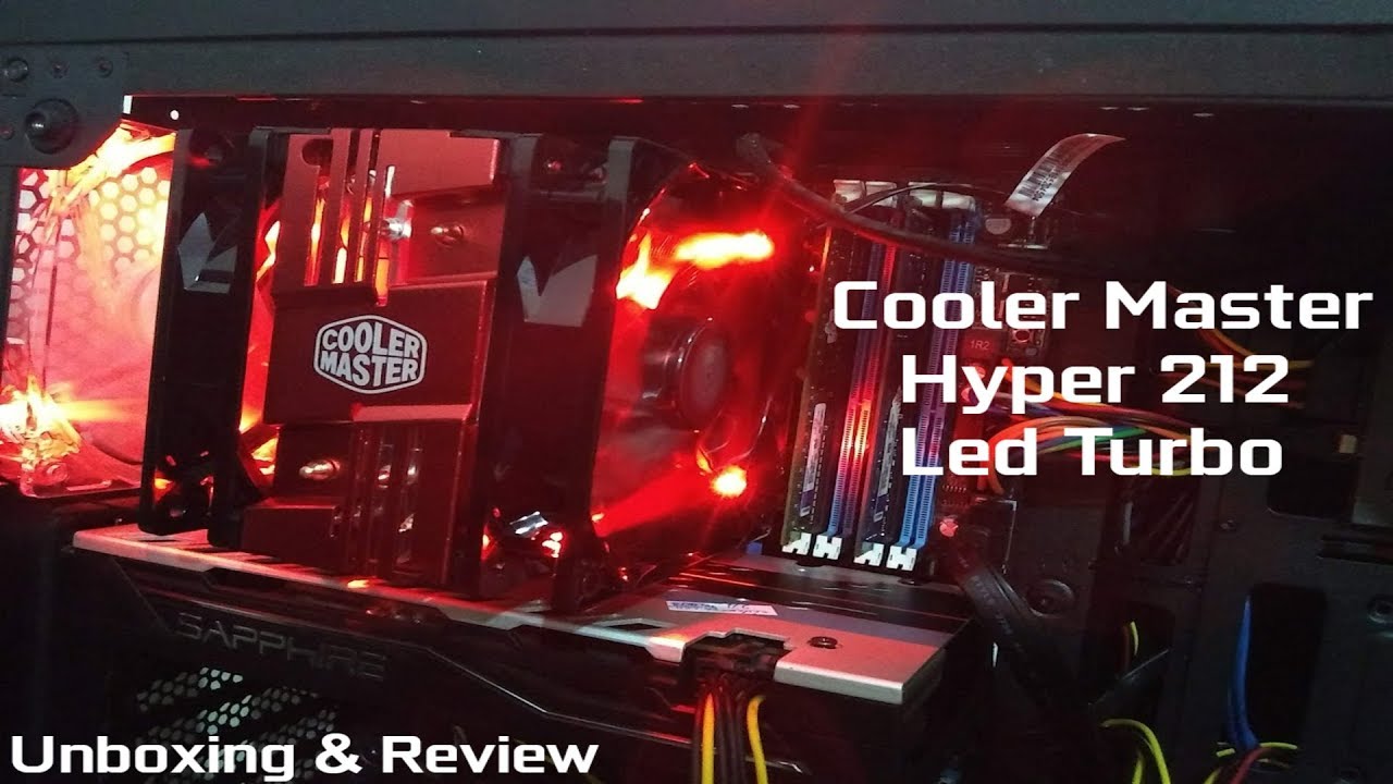 Cooler Master Hyper 212 Led Turbo | Unboxing & Review | Test On Intel Core i7-3770 | 2019