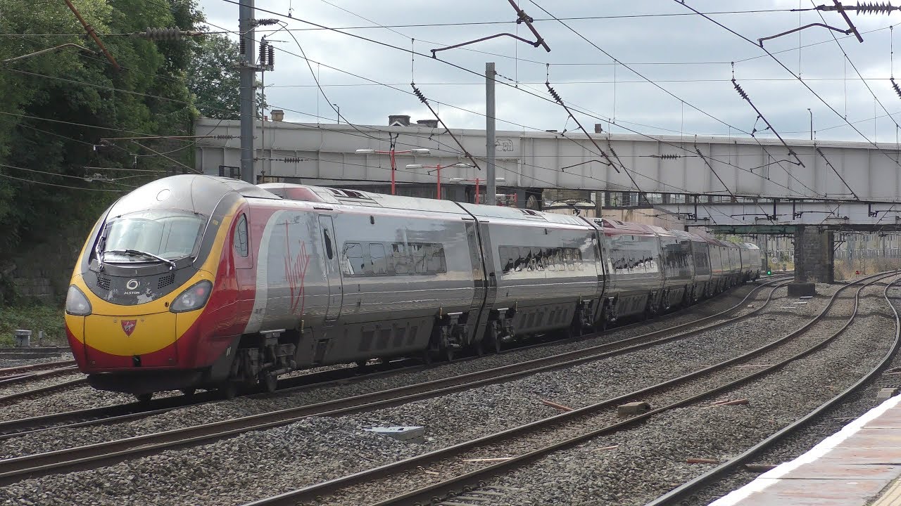 (4K) Trains at Lancaster 4/8/18