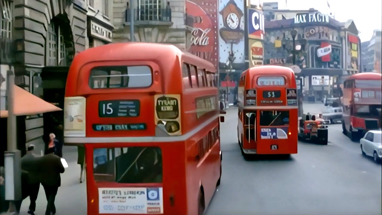 1968 London in HD 60fps / Britain in the late 1960s - British Pathé