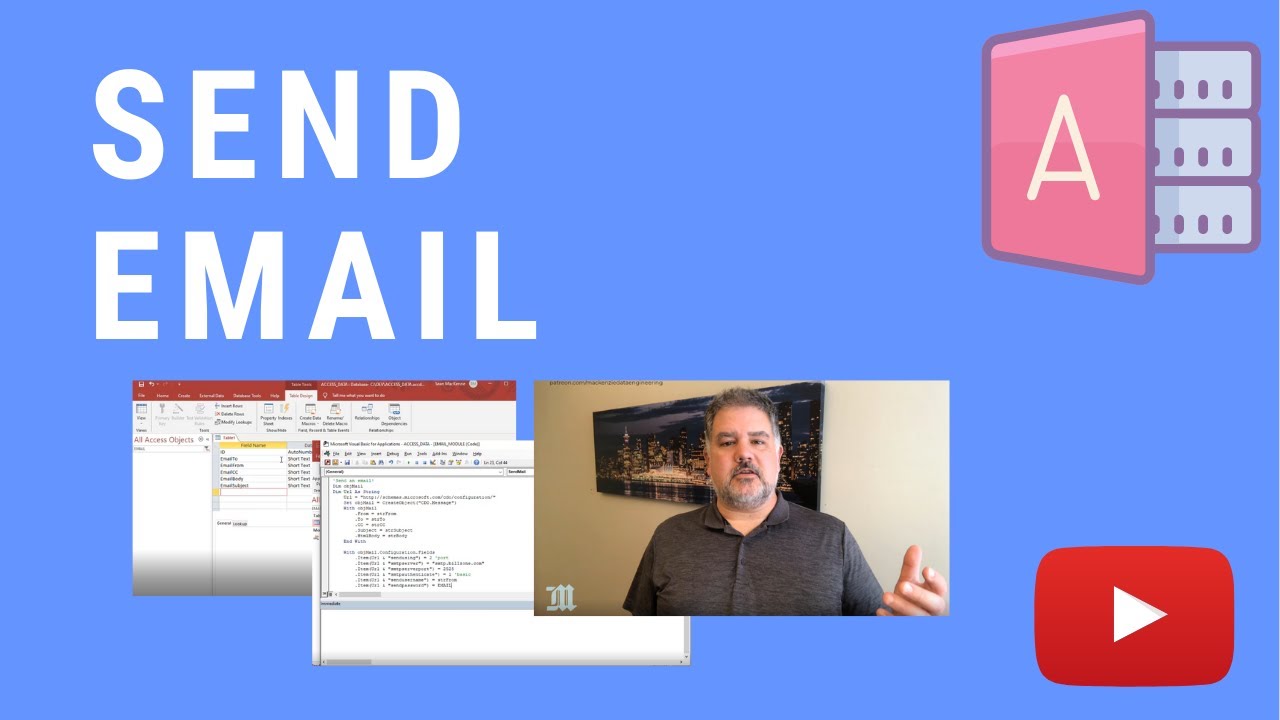How to Send Email from Access Using VBA - Table Queue Example