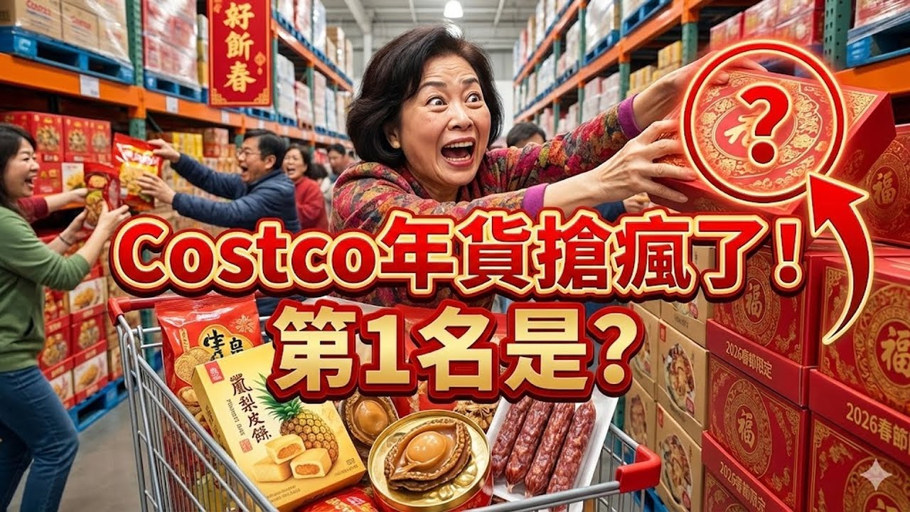 Costco 這些「亞洲年貨」被搶瘋了！2026 春節限定這 8 樣手慢無！第 1 名竟然是它？（送禮自用必看）#Costco #亞洲年貨 #2026春節限定 #年節禮品 #送禮自用 #搶購戰