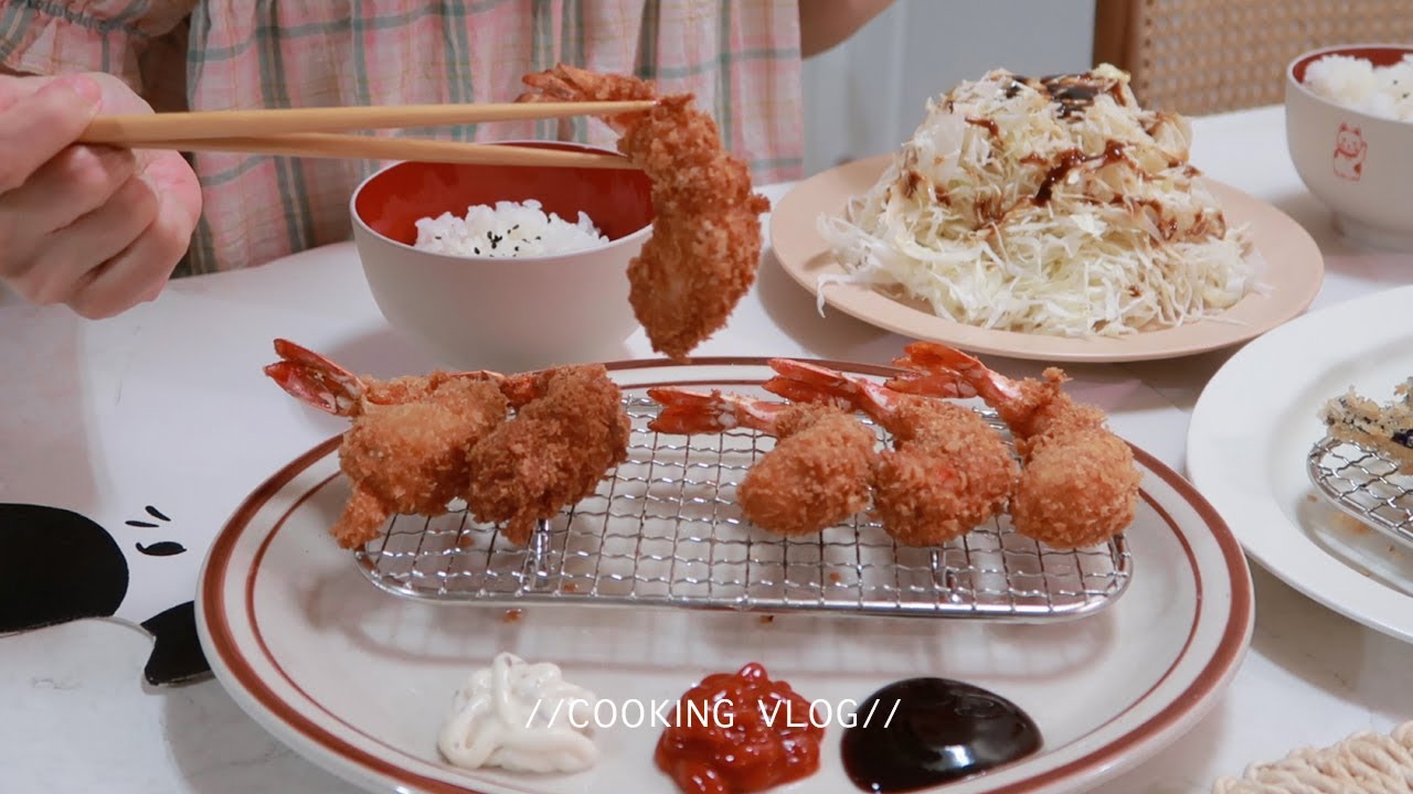 罪惡的炸物套餐好好吃😋 Foodvlog ep57。肉燥手撕茄子涼皮/菠菜鮪魚三明治/醃製高麗菜法式吐司