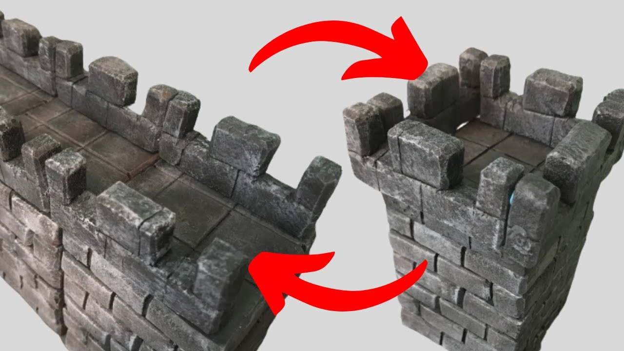 Modular BATTLEMENTS for D&D | Wargaming Terrain Tutorial