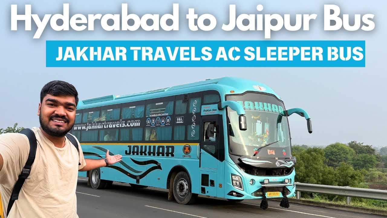 Hyderabad to Jaipur Bus Journey 🚌 | Jakhar Travels AC Sleeper | Full Vlog Experience