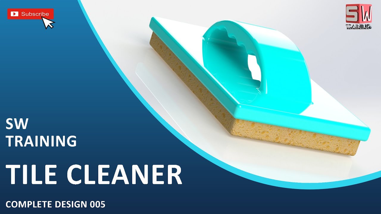 Solidwork Complete Design 005 (Tile Cleaning Brush)