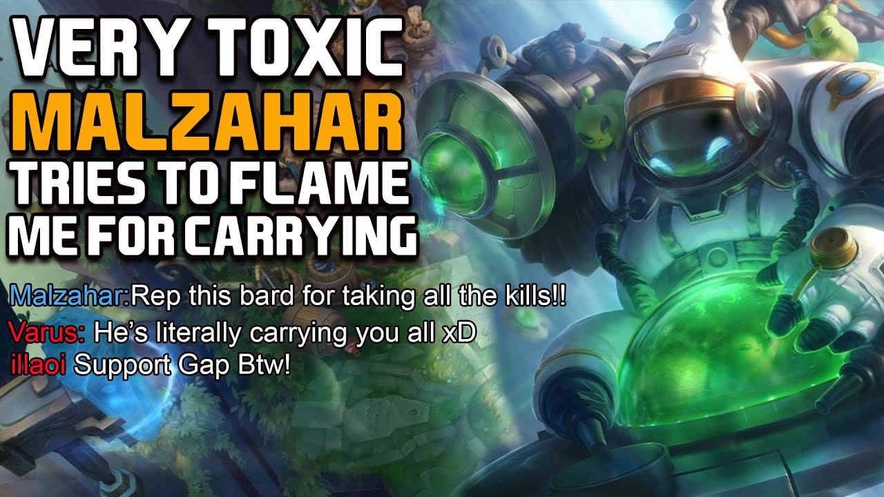 Very Toxic Malzahar Flamed Me So I Carried Him | 13.15 - League of Legends
