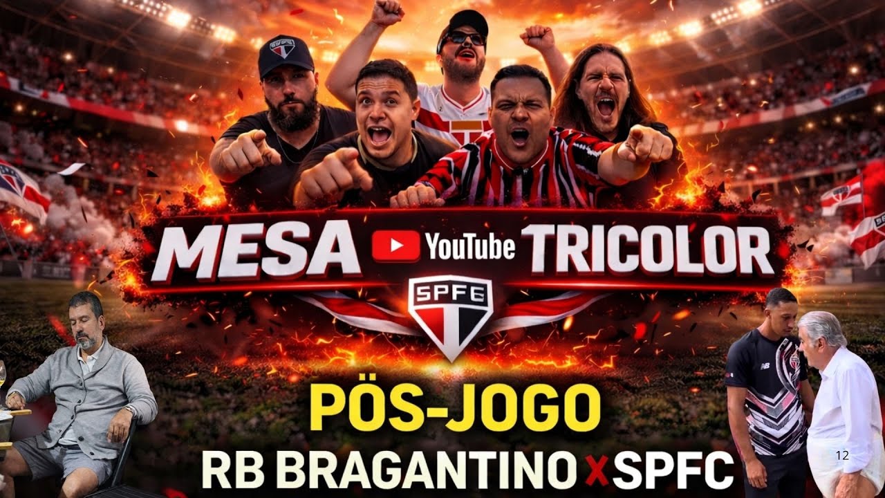 🏆🔥 Pós Jogo AO VIVO: RB Bragantino 1x2 SPFC – TRICOLOR NA SEMI!