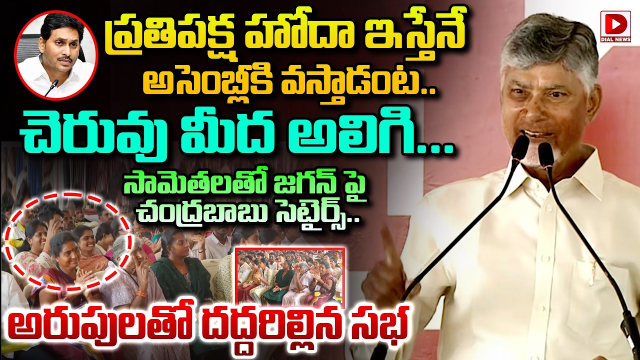 చెరువు మీద అలిగి... సామెతలతో జగన్ పై చంద్రబాబు సెటైర్స్..